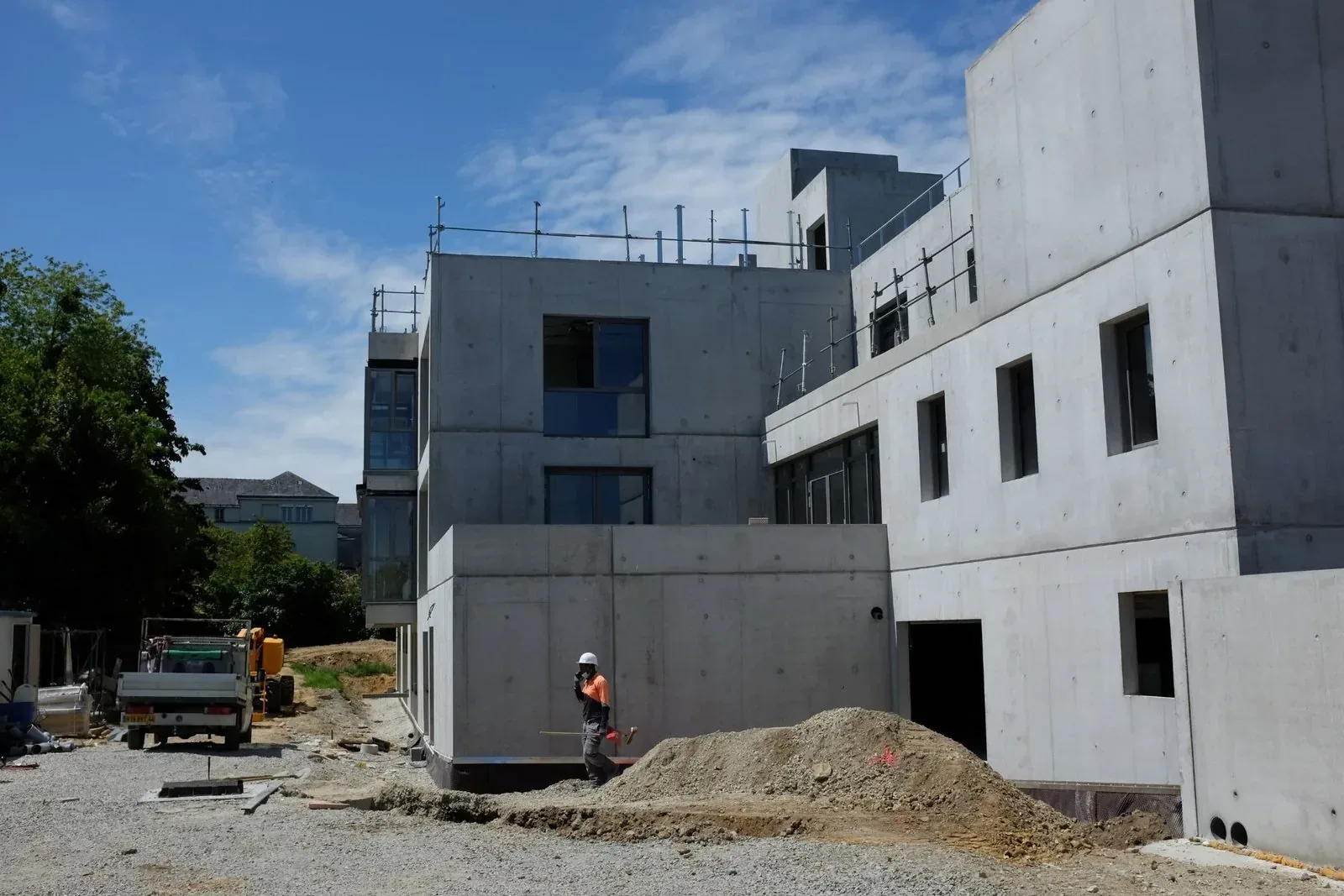 Chantier de gros œuvre mené par Maçonnerie 64